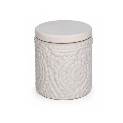 Murabba Ceramic Jar – White Kitchen Storage Jar