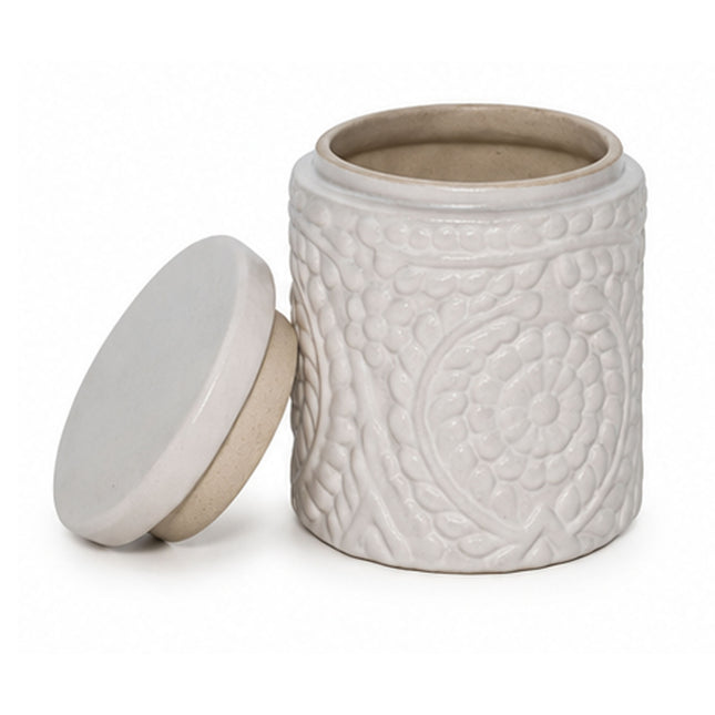 Murabba Ceramic Jar – White Kitchen Storage Jar