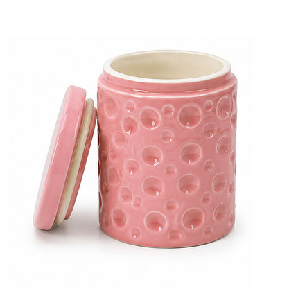 Murabba Ceramic Jar – Pink Kitchen Storage Jar