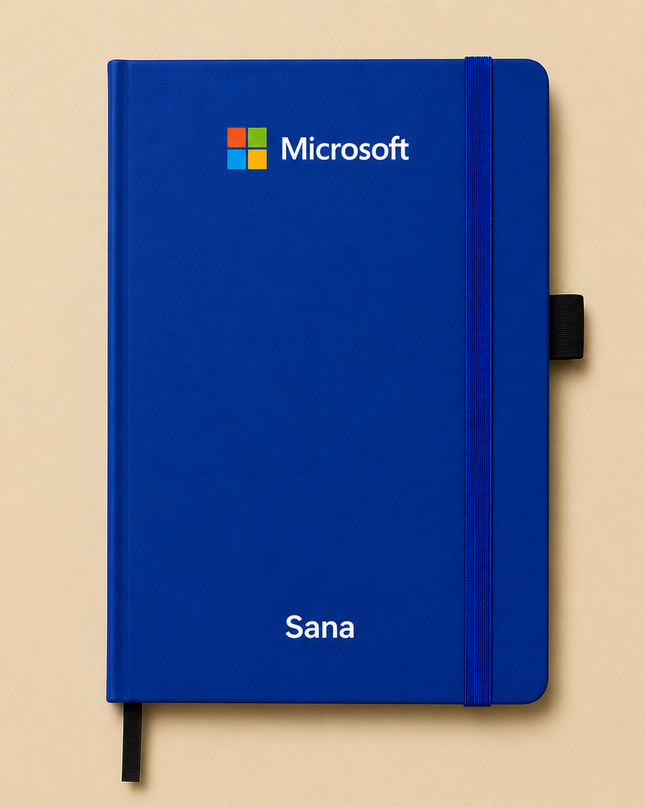 Personalized Blue Notebook 3