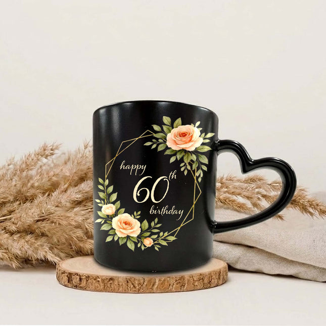 Personalized Magic Mug with Photo – Happy 60th Birthday Surprise Mug