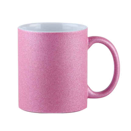 Pink Glitter Mug – Elegant & Stylish Ceramic Coffee Cup