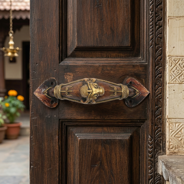Animal Head Door Handle-Bull