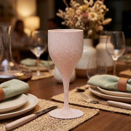 Himalayan Pine Needle Wine Glass – Cream