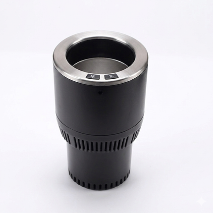 Car Cooler & Heater Cup Holder – Black Auto Accessory_a