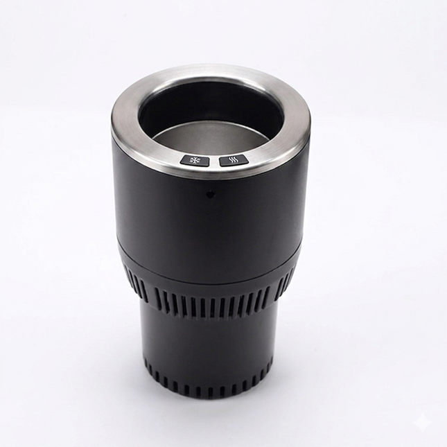Car Cooler & Heater Cup Holder – Black Auto Accessory_a