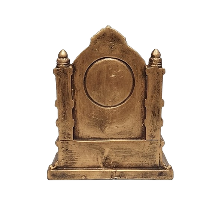 Bronze-Finish Chhatrapati Shivaji Maharaj Figurine on Throne for Home & Office