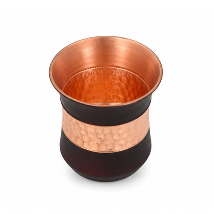Copper Silk Lily Glass