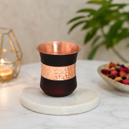 Copper Silk Lily Glass