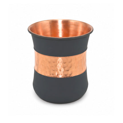 Copper Silk Lilly Glass – Grey Handcrafted Drinkware