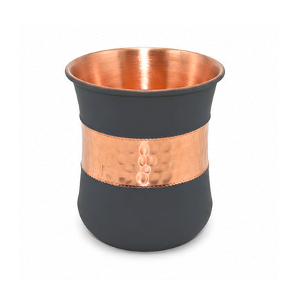 Copper Silk Lilly Glass – Grey Handcrafted Drinkware