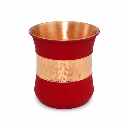 Copper Silk Lilly Glass – Red Handcrafted Drinkware