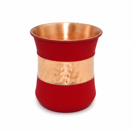 Copper Silk Lilly Glass – Red Handcrafted Drinkware