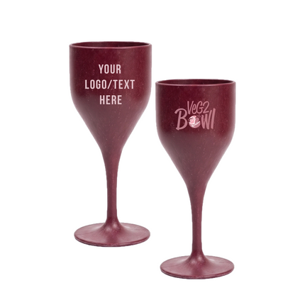 Himalayan Pine Needle Wine Glass – Dark Pink