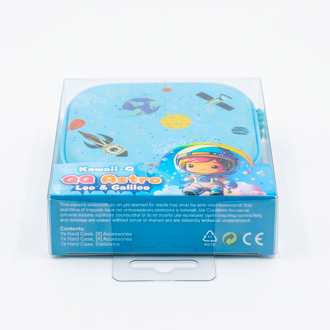 Cartoon Astronaut Tin Box - Leo & Galileo Blue Storage Tin by Kawaii-Q