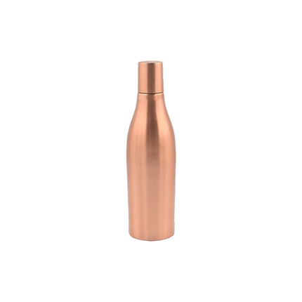 Champagne-Inspired Pure Copper Water Bottle – Smooth Brushed Finish | Wellness Meets Elegance