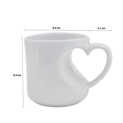 Classic White Customisable Ceramic Mug with Heart Handle_g