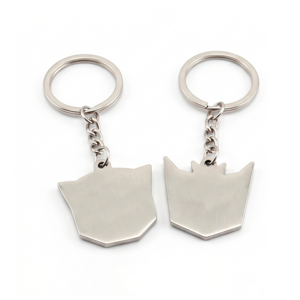 Transformers Metal Keychain Set | Autobot & Decepticon Logo Keyrings for Fans