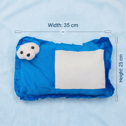 Cuddle Bear Blue Personalized Pillow – Soft & Adorable Kids’ Cushion