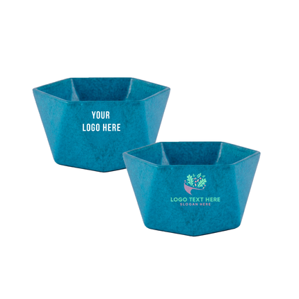 Blue Himalayan Pine Needle Nibble Bowl – Eco-Friendly Snack & Serving Bowl with Customization