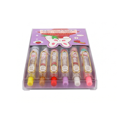 Cute Strawberry Bunny Pastel Gel Pen Set of 6 for Kids & Stationery Lovers
