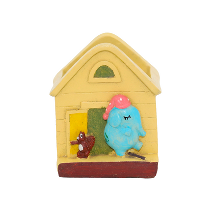 Cute Yellow Hut Multi-Purpose Pot or Planter