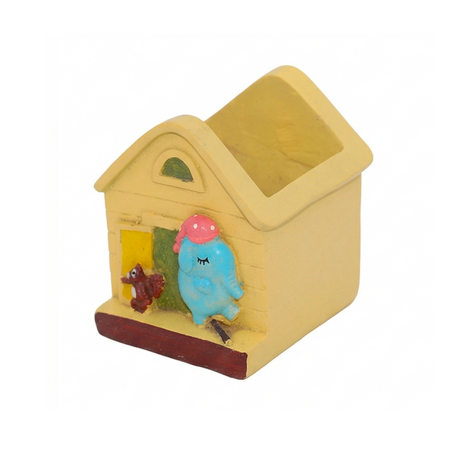 Cute Yellow Hut Multi-Purpose Pot or Planter