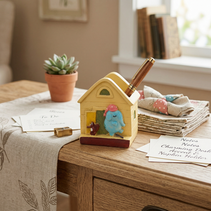 Cute Yellow Hut Multi-Purpose Pot or Planter