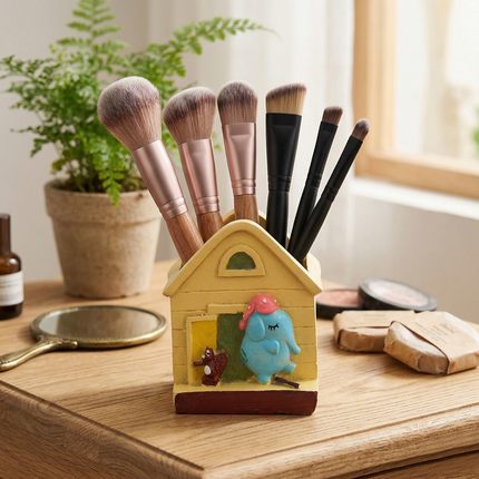 Cute Yellow Hut Multi-Purpose Pot or Planter
