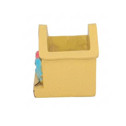 Cute Yellow Hut Multi-Purpose Pot or Planter