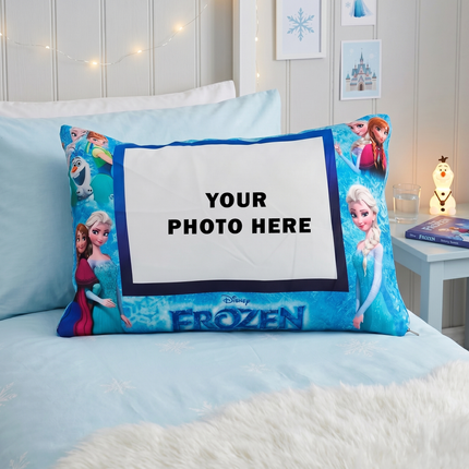 Disney Frozen Personalized Pillow – Magical Comfort with Elsa, Anna & Olaf