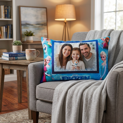 Disney Frozen Personalized Pillow – Magical Comfort with Elsa, Anna & Olaf