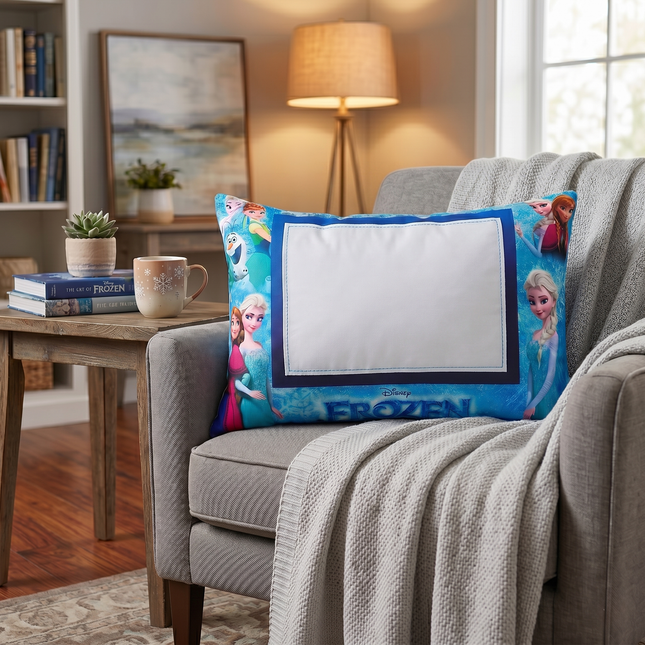 Disney Frozen Personalized Pillow – Magical Comfort with Elsa, Anna & Olaf