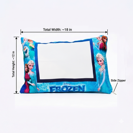Disney Frozen Personalized Pillow – Magical Comfort with Elsa, Anna & Olaf