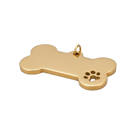 Personalized Bone-Shaped Dog Name Tag – Custom Engraved Dog ID Tag