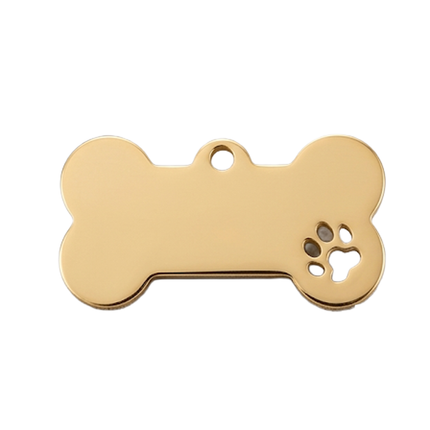 Personalized Bone-Shaped Dog Name Tag – Custom Engraved Dog ID Tag