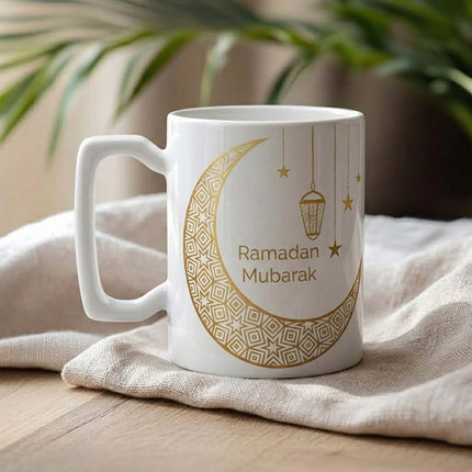 Personalized Eid Mubarak Ceramic Mug with Custom Name & Text