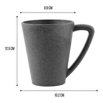 Grey Himalayan Pine Needle Coffee Mug – Modern Eco-Friendly Sustainable Mug with Customization