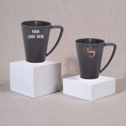 Grey Himalayan Pine Needle Coffee Mug – Modern Eco-Friendly Sustainable Mug with Customization