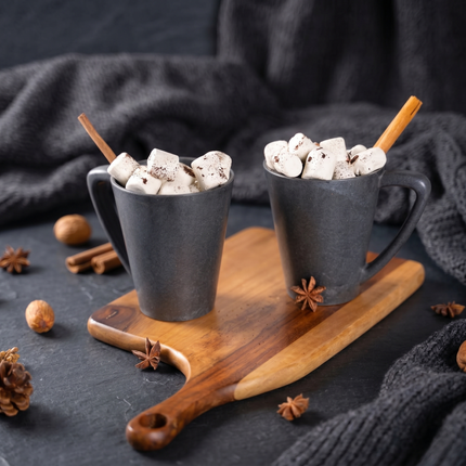 Grey Himalayan Pine Needle Coffee Mug – Modern Eco-Friendly Sustainable Mug with Customization