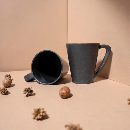 Grey Himalayan Pine Needle Coffee Mug – Modern Eco-Friendly Sustainable Mug with Customization