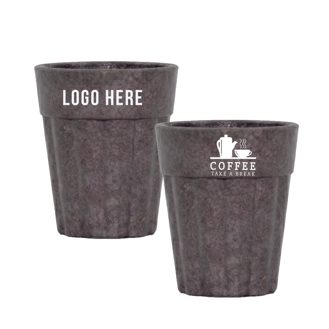 Grey Himalayan Pine Needle Chai Cup – Contemporary Eco-Friendly Tea Cup with Customization