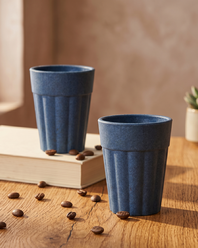 Dark Blue Himalayan Pine Needle Chai Cup – Premium Sustainable Tea Cup with Customization
