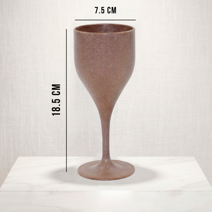 Himalayan Pine Needle Wine Glass – Brown