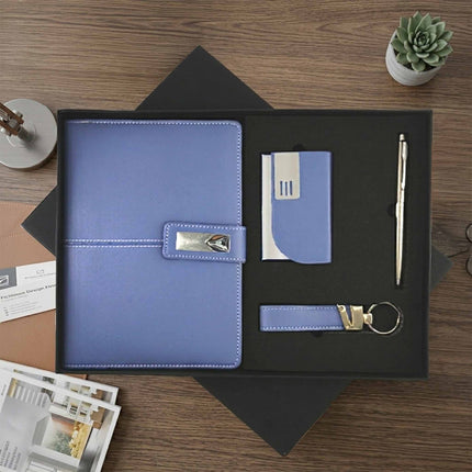 Premium Diary Set – Blue & White Combo Gift