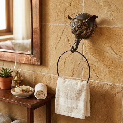 Elephant Head Towel Holder