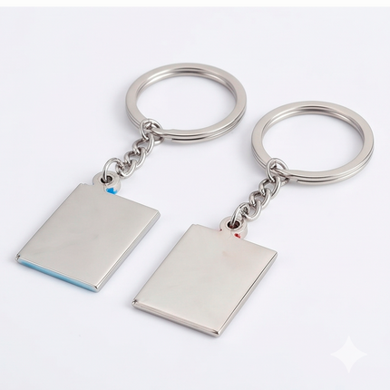 Couple Envelope Metal Keychain Set | Matching "I Love You" Envelope Keyrings for Couples