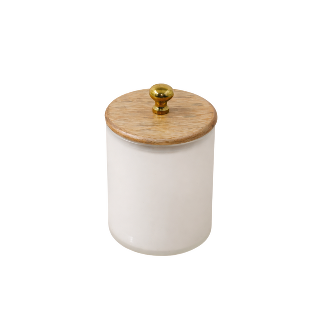 Frosted Glass Storage Jar