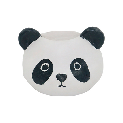 Handcrafted Cute Panda Mini Desk Planter Bowl