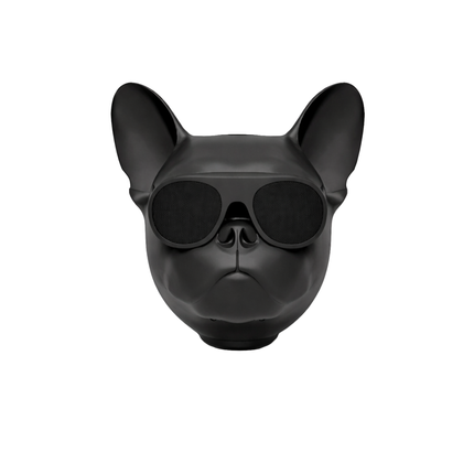 Bulldog Bluetooth Speaker – Black Novelty Audio Gift_b